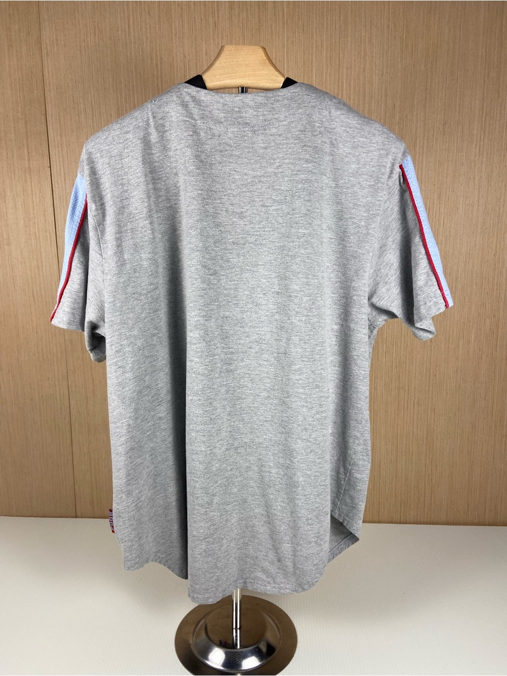 Disney Winnie the Pooh Y2K Baseball Jersey Shirt Gray XL Tuff Hunny NY - Picture 2 of 8